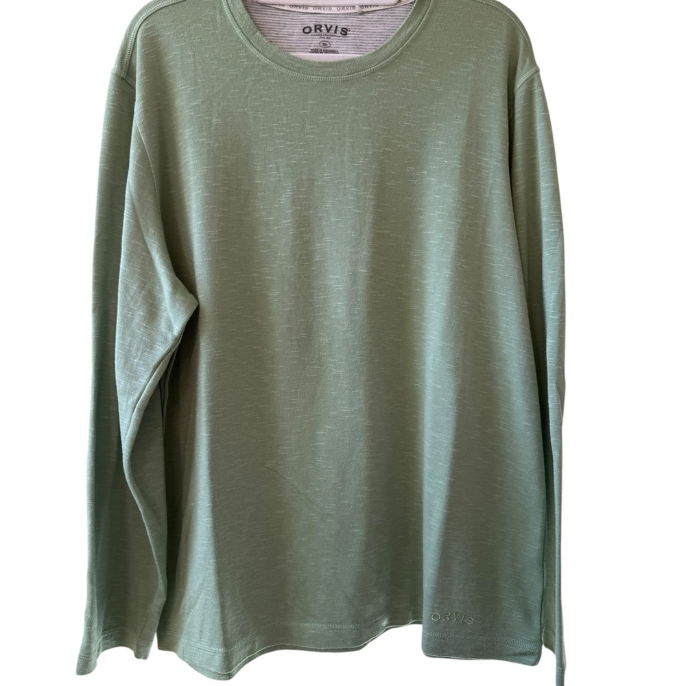 Orvis Long-Sleeve Crew In Sage Green